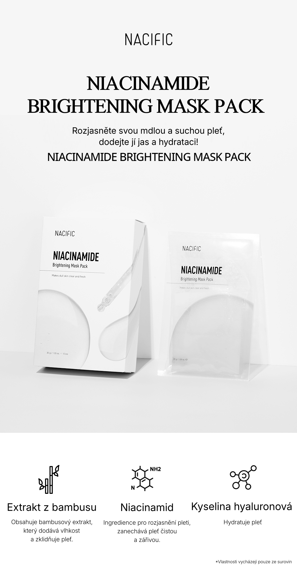 1.0. NACIFIC Detailed Page Niacinamide Sheet Mask